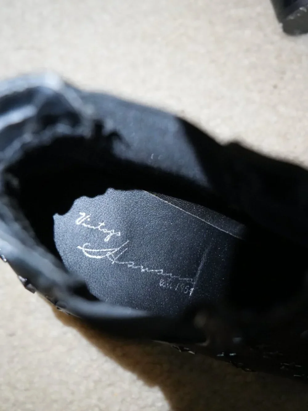 Vintage Havana Black Leather Star Studded Heeled Booties